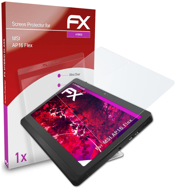 atFoliX FX-Hybrid-Glass Panzerglasfolie für MSI AP16 Flex
