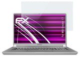Glasfolie atFoliX kompatibel mit MSI Creator 17, 9H Hybrid-Glass FX
