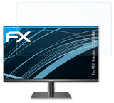 Schutzfolie atFoliX kompatibel mit MSI Creator PS321URV, ultraklare FX