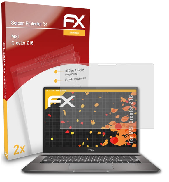 atFoliX FX-Antireflex Displayschutzfolie für MSI Creator Z16