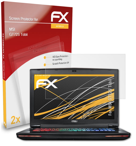atFoliX FX-Antireflex Displayschutzfolie für MSI GT72S Tobii