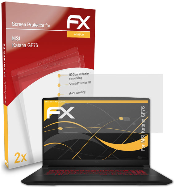 atFoliX FX-Antireflex Displayschutzfolie für MSI Katana GF76
