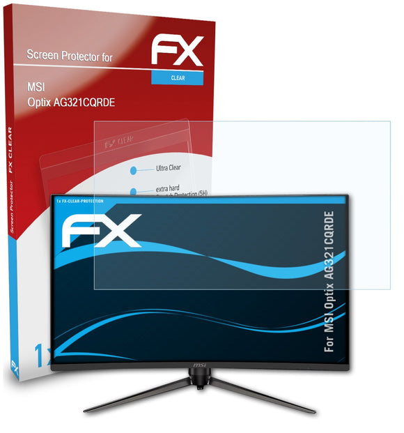 atFoliX FX-Clear Schutzfolie für MSI Optix AG321CQRDE