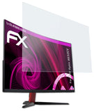 Glasfolie atFoliX kompatibel mit MSI Optix AG32CV, 9H Hybrid-Glass FX