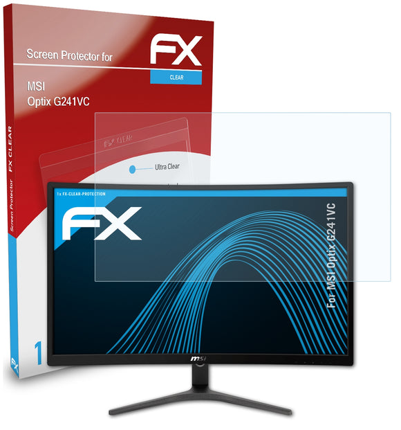 atFoliX FX-Clear Schutzfolie für MSI Optix G241VC
