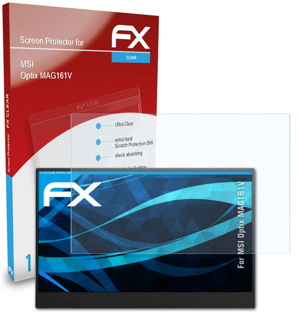 atFoliX FX-Clear Schutzfolie für MSI Optix MAG161V