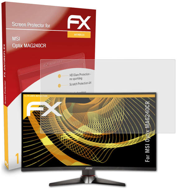atFoliX FX-Antireflex Displayschutzfolie für MSI Optix MAG240CR