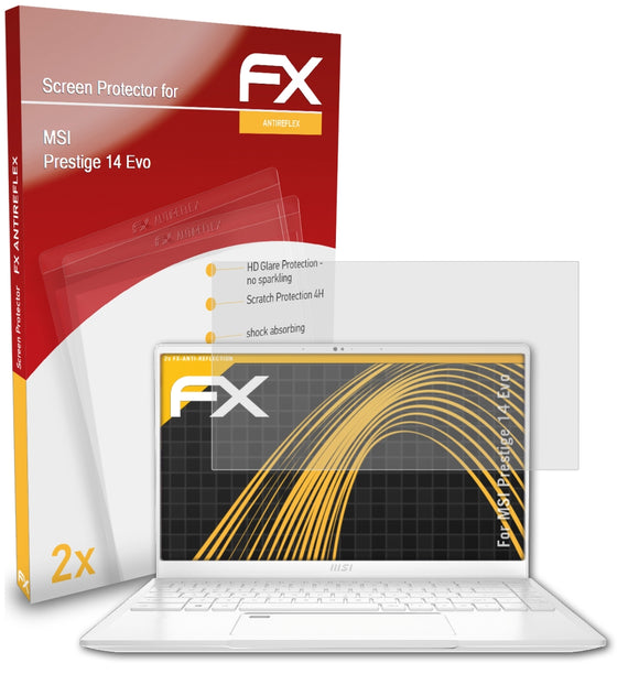 atFoliX FX-Antireflex Displayschutzfolie für MSI Prestige 14 Evo