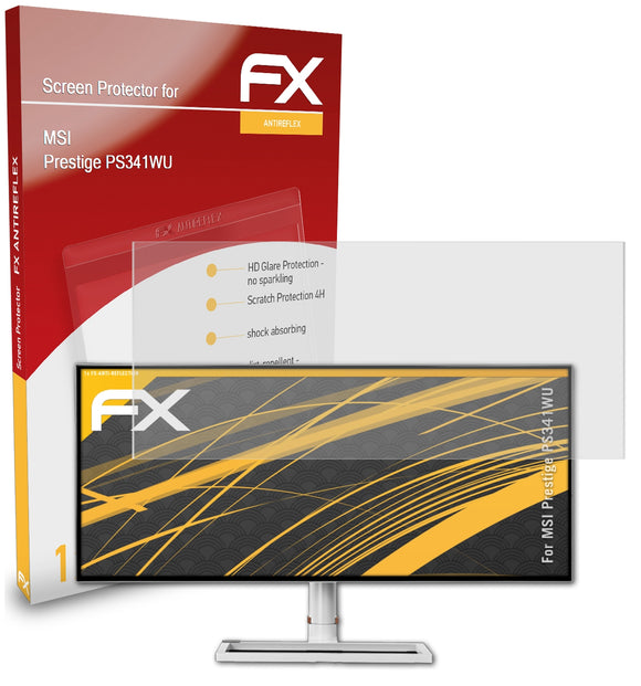 atFoliX FX-Antireflex Displayschutzfolie für MSI Prestige PS341WU