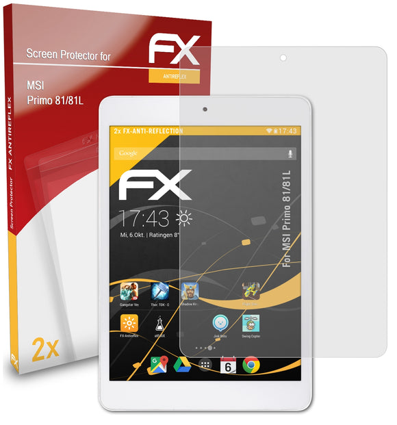 atFoliX FX-Antireflex Displayschutzfolie für MSI Primo 81/81L