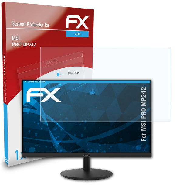 atFoliX FX-Clear Schutzfolie für MSI PRO MP242