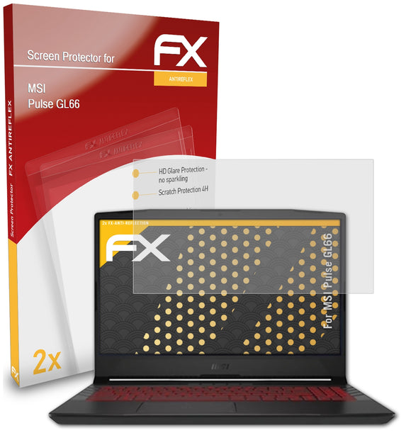 atFoliX FX-Antireflex Displayschutzfolie für MSI Pulse GL66