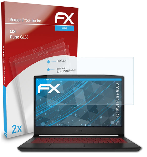 atFoliX FX-Clear Schutzfolie für MSI Pulse GL66