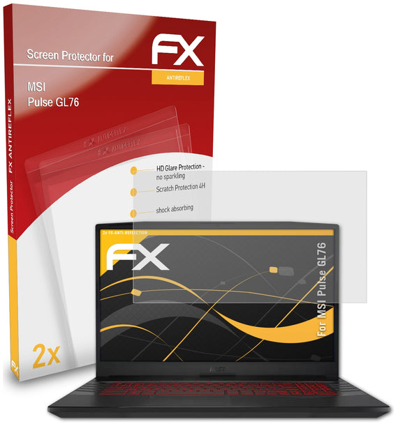 atFoliX FX-Antireflex Displayschutzfolie für MSI Pulse GL76