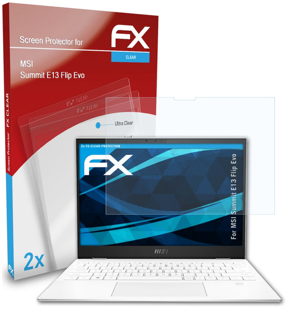 atFoliX FX-Clear Schutzfolie für MSI Summit E13 Flip Evo