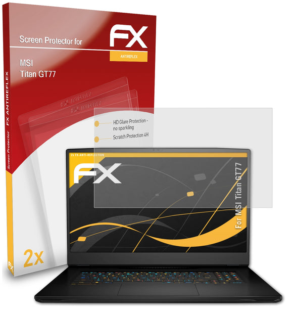 atFoliX FX-Antireflex Displayschutzfolie für MSI Titan GT77