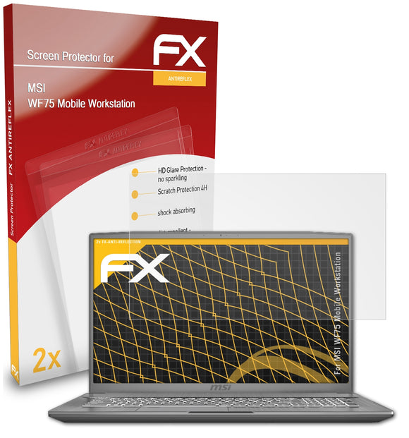 atFoliX FX-Antireflex Displayschutzfolie für MSI WF75 Mobile Workstation