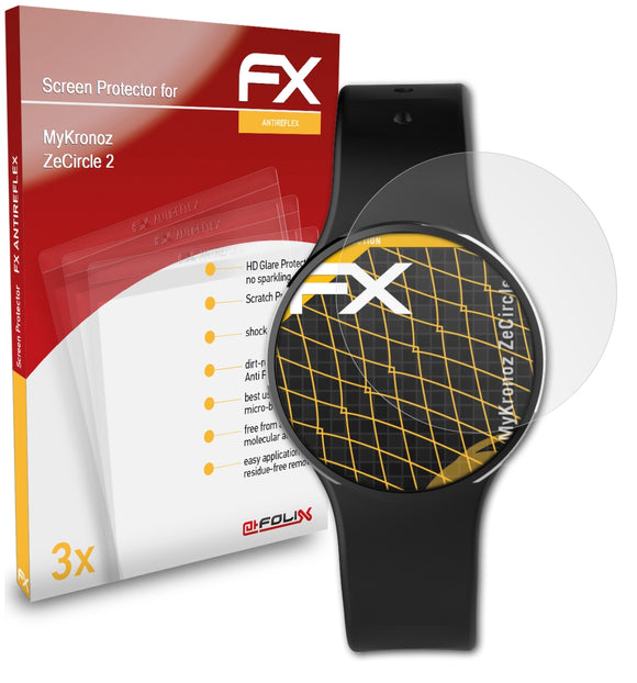 atFoliX FX-Antireflex Displayschutzfolie für MyKronoz ZeCircle 2
