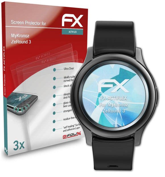 atFoliX FX-ActiFleX Displayschutzfolie für MyKronoz ZeRound 3