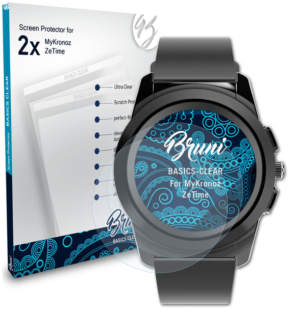 Bruni Basics-Clear Displayschutzfolie für MyKronoz ZeTime
