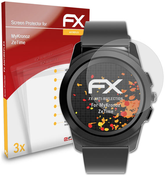 atFoliX FX-Antireflex Displayschutzfolie für MyKronoz ZeTime