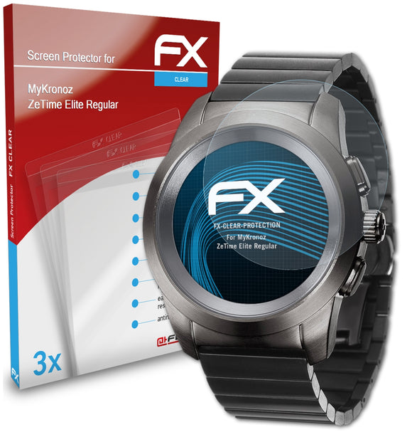 atFoliX FX-Clear Schutzfolie für MyKronoz ZeTime Elite (Regular)