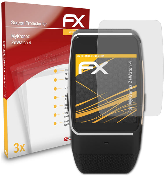 atFoliX FX-Antireflex Displayschutzfolie für MyKronoz ZeWatch 4