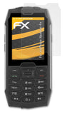 Panzerfolie atFoliX kompatibel mit myPhone Hammer 4+, entspiegelnde und stoßdämpfende FX (3X)