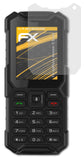 Panzerfolie atFoliX kompatibel mit myPhone Hammer 5 Smart, entspiegelnde und stoßdämpfende FX (3X)