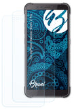 Schutzfolie Bruni kompatibel mit myPhone Hammer Blade 2 Pro, glasklare (2X)