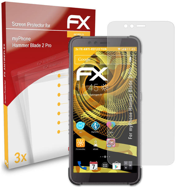 atFoliX FX-Antireflex Displayschutzfolie für myPhone Hammer Blade 2 Pro