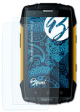Schutzfolie Bruni kompatibel mit myPhone Hammer Iron 2, glasklare (2X)