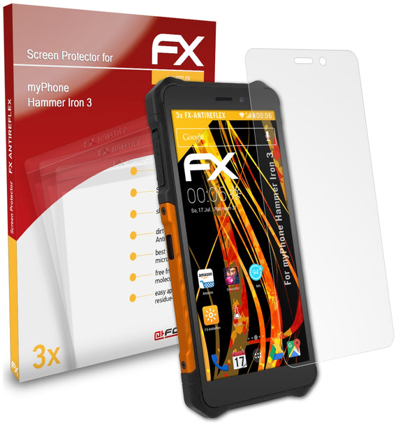 atFoliX FX-Antireflex Displayschutzfolie für myPhone Hammer Iron 3