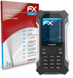 atFoliX FX-Clear Schutzfolie für myPhone Hammer Patriot+