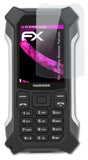 Glasfolie atFoliX kompatibel mit myPhone Hammer Patriot+, 9H Hybrid-Glass FX