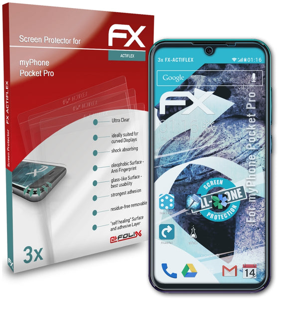 atFoliX FX-ActiFleX Displayschutzfolie für myPhone Pocket Pro