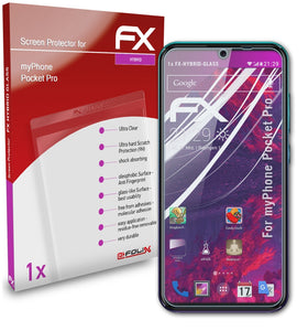 atFoliX FX-Hybrid-Glass Panzerglasfolie für myPhone Pocket Pro