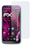 atFoliX Glasfolie kompatibel mit myPhone Prime 3, 9H Hybrid-Glass FX Panzerfolie