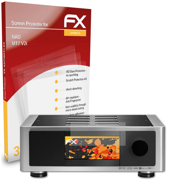 atFoliX FX-Antireflex Displayschutzfolie für NAD M17 V2i