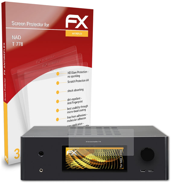 atFoliX FX-Antireflex Displayschutzfolie für NAD T 778