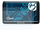 Schutzfolie Bruni kompatibel mit Navigon 70 Premium, glasklare (2X)