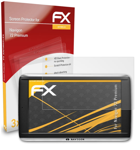 atFoliX FX-Antireflex Displayschutzfolie für Navigon 72 Premium