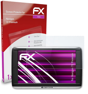 atFoliX FX-Hybrid-Glass Panzerglasfolie für Navigon 72 Premium