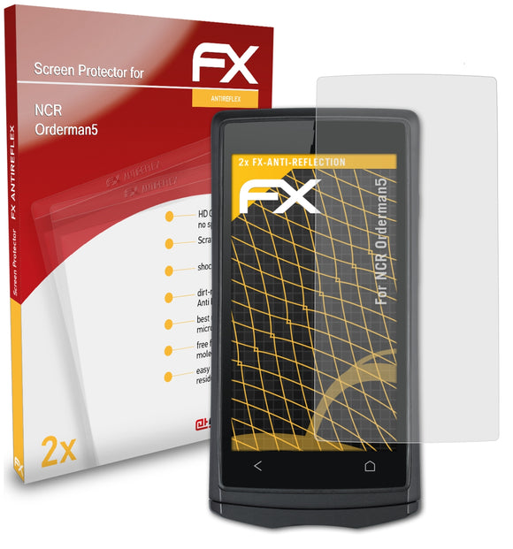 atFoliX FX-Antireflex Displayschutzfolie für NCR Orderman5