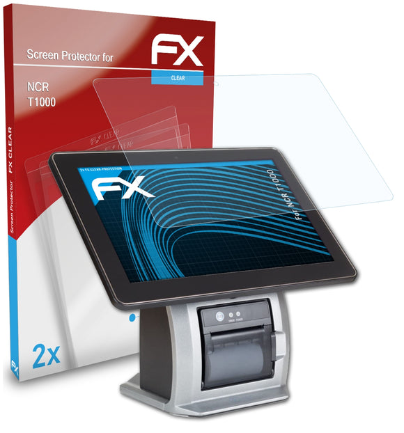 atFoliX FX-Clear Schutzfolie für NCR T1000