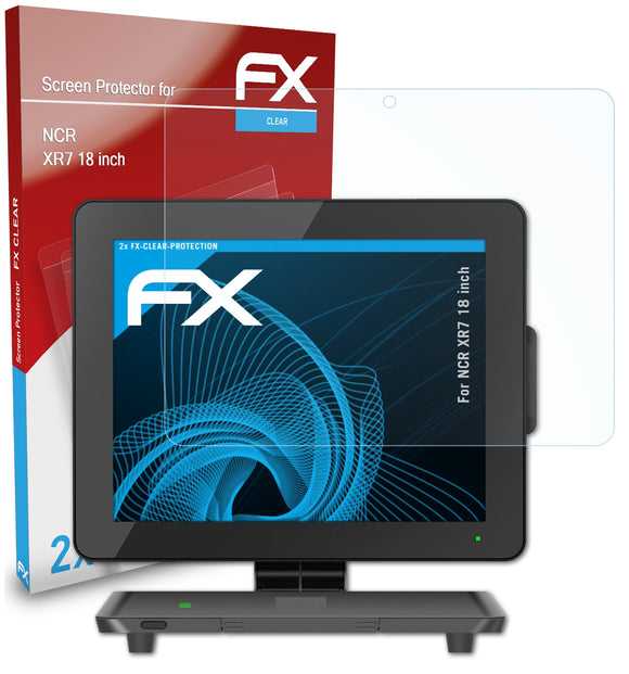 atFoliX FX-Clear Schutzfolie für NCR XR7 (18 inch)
