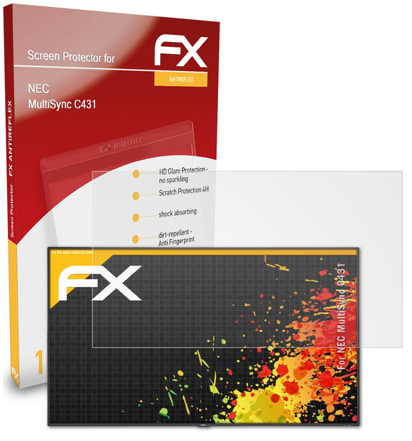 atFoliX FX-Antireflex Displayschutzfolie für NEC MultiSync C431