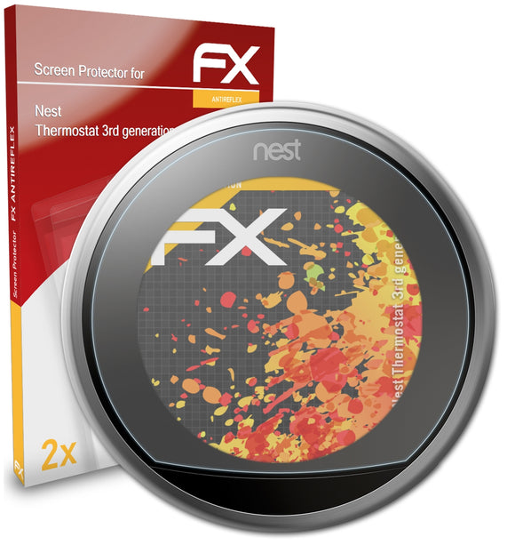 atFoliX FX-Antireflex Displayschutzfolie für Nest Thermostat (3rd generation)
