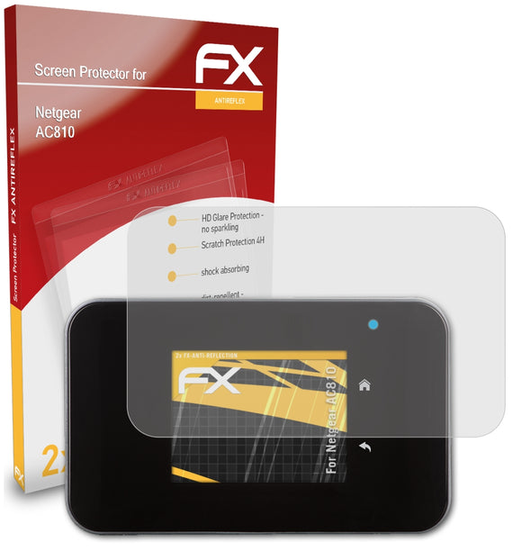 atFoliX FX-Antireflex Displayschutzfolie für Netgear AC810