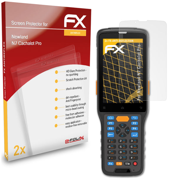 atFoliX FX-Antireflex Displayschutzfolie für Newland N7 Cachalot Pro